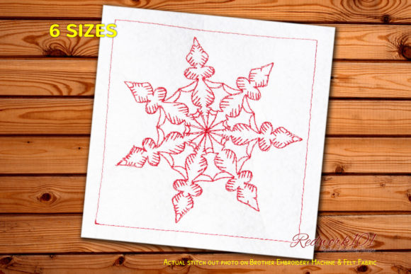 Christmas Snowflake Redwork: A Designer's Honest Review