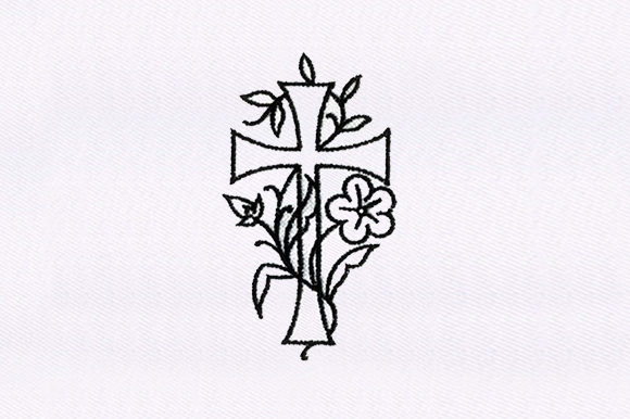 Cross with Flower: A Business-Ready Embroidery Design Review