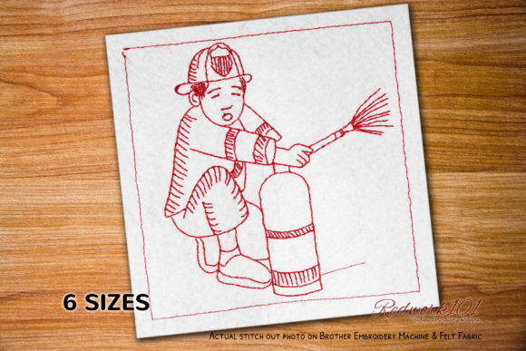 Fire Fighter Extinguisher Redwork: A Hands-On Design Review