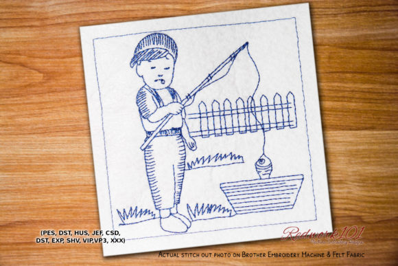 Fishing in Tub: A Seasonal Embroidery Review