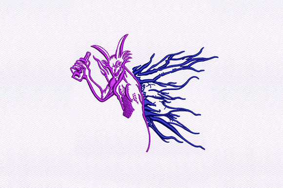 Purple Devil Puff Design: A Seasonal Embroidery Review